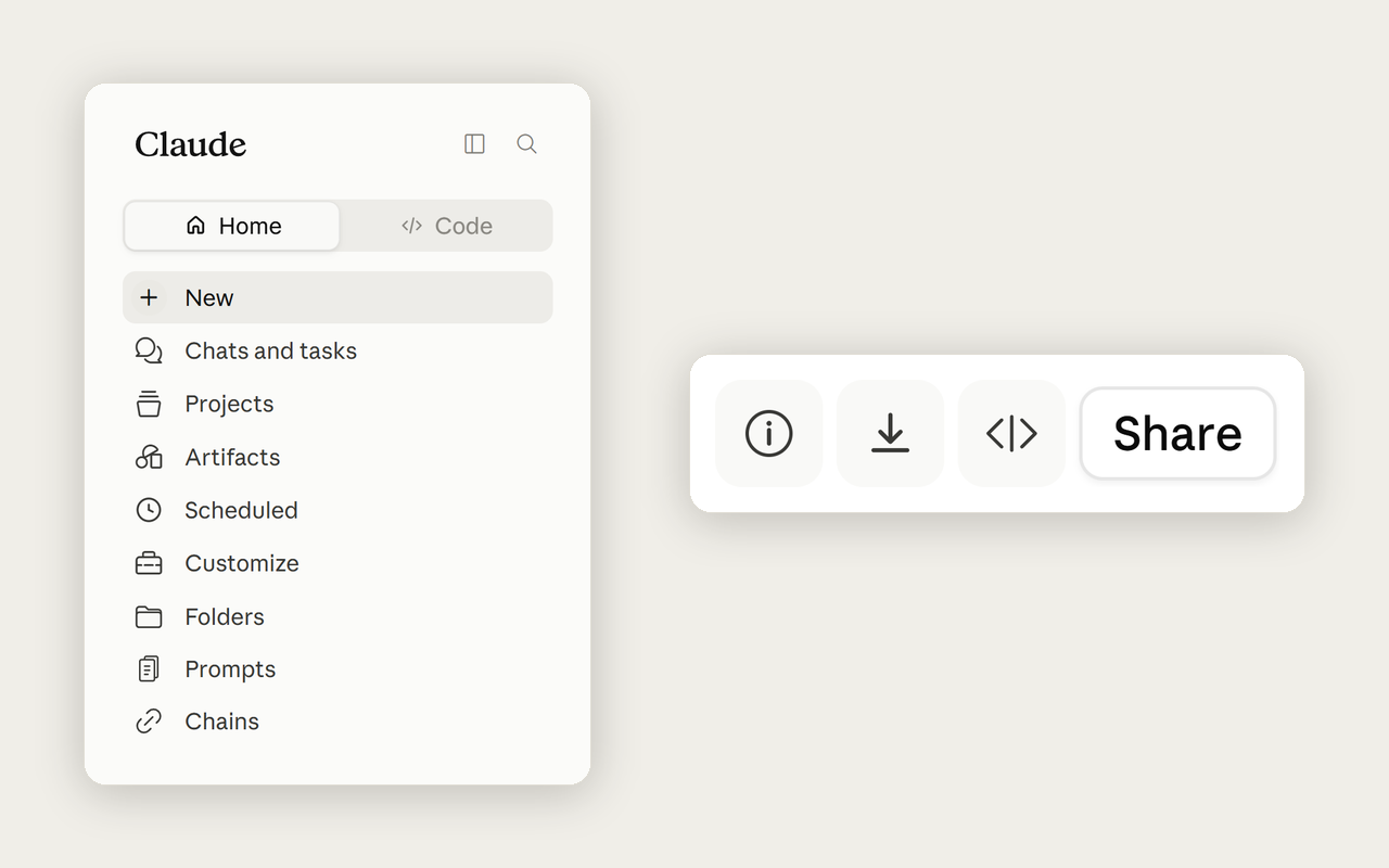 Superpower for Claude enhanced sidebar plus chat info, export and wide chat header buttons, light mode